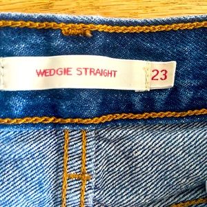 Levi jeans lightly worn. Wedgie fit